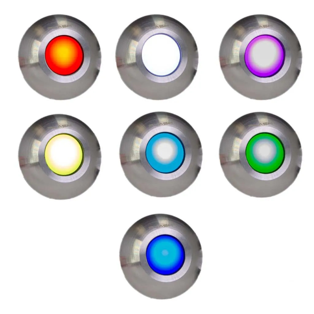 Gravity Surface Mounted LED Deck Light - Stainless Steel - RGB