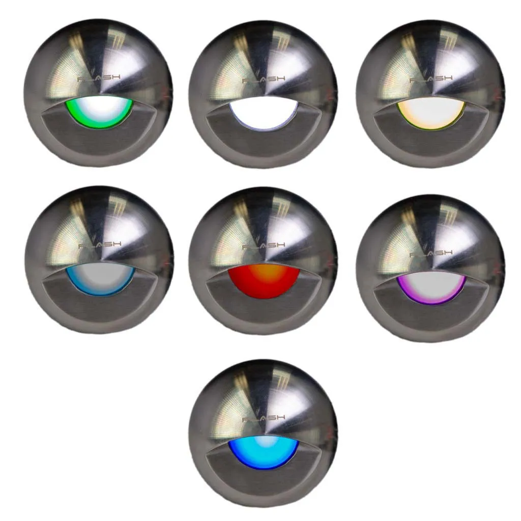 Gravity Surface Mounted LED Deck Light - Stainless Steel - RGB