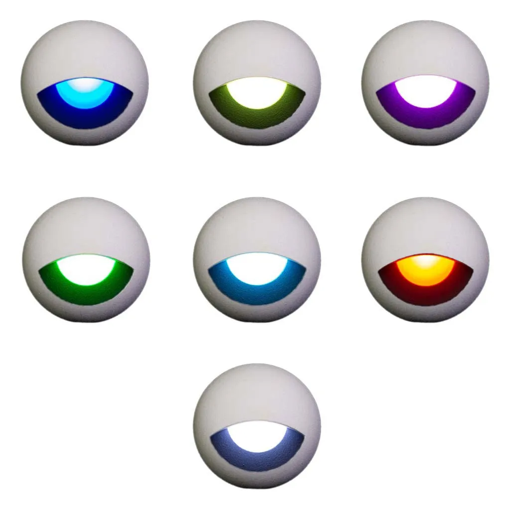 Gravity Surface Mounted LED Deck Light - White Housing - RGB
