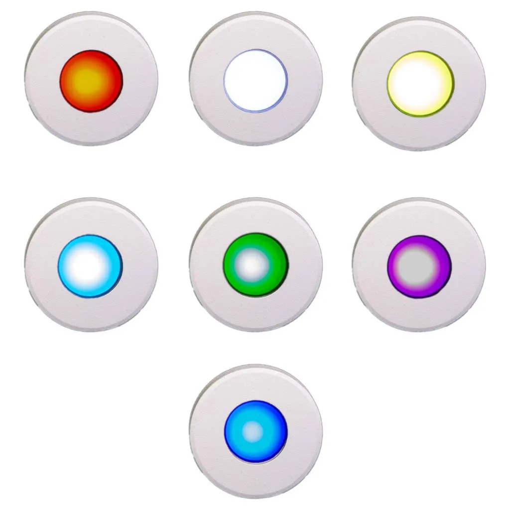 Gravity Surface Mounted LED Deck Light - White Housing - RGB