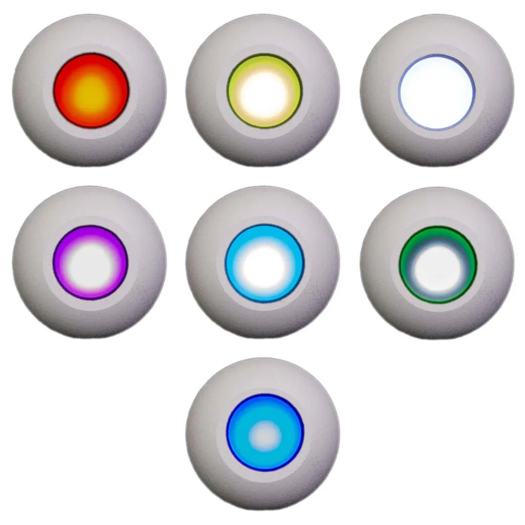 Gravity Surface Mounted LED Deck Light - White Housing - RGB