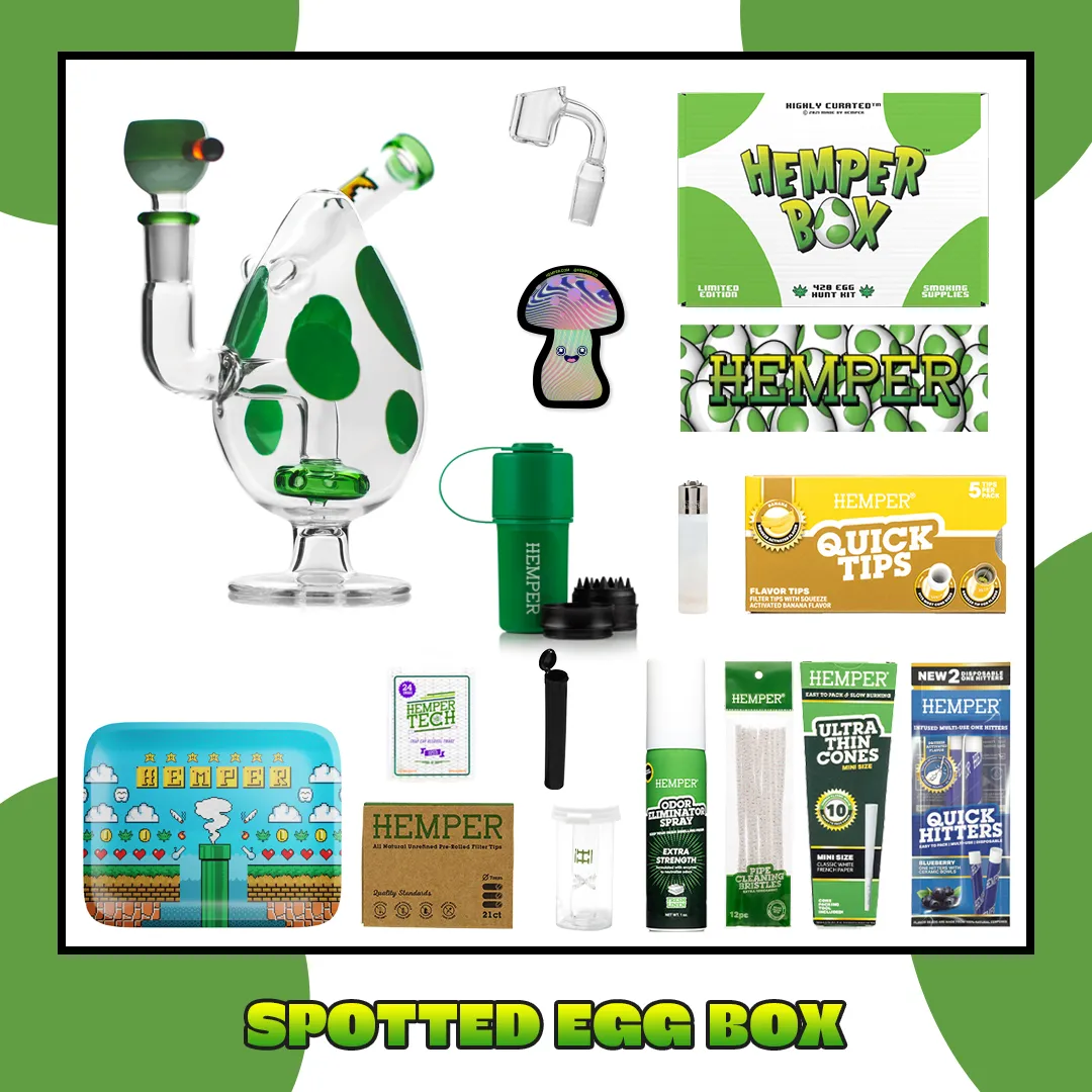 HEMPER - Spotted Egg Bong Box