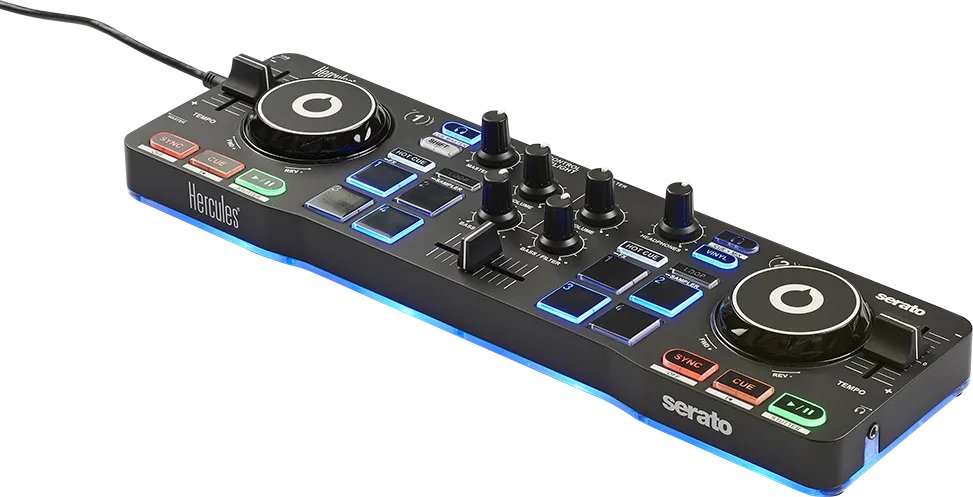 Hercules DJ CONTROL STARLIGHT Compact DJ Controller With LED