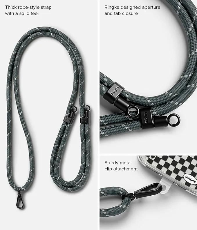 Holder Link Strap with Graphic Design TPU Tag | Blue Label - Purple
