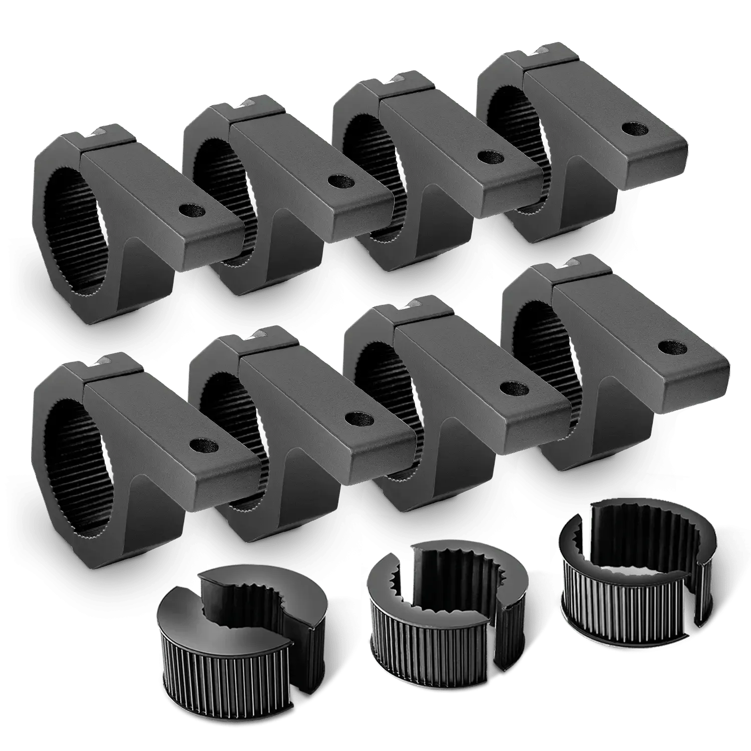 Horizontal Bar Clamp Mount Bracket Kits 1in-1.5in-1.75in-2in (4 Pairs)