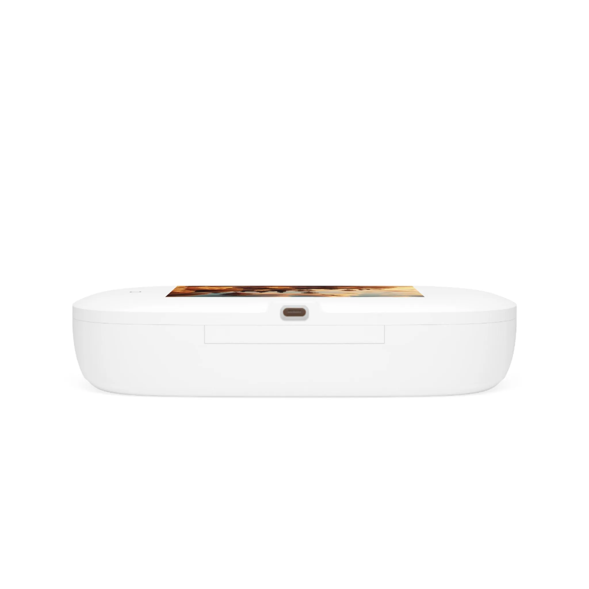 House on the coastline on a cloudy day minimal design  UV Phone Sanitizer and Wireless Charging Pad