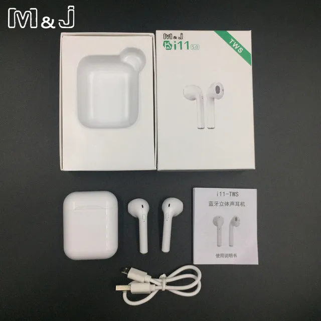 i11 TWS Wireless Stereo earbuds Bluetooth 5.0 Headset Auto Pairing Sports Earphone for Iphone Android Huawei not i9s i10 i13 i60
