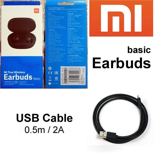 Instock Xiaomi Redmi Airdots Xiaomi Wireless earphone Voice control Bluetooth 5.0 Noise reduction Tap Control