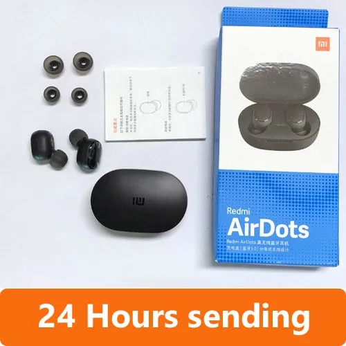 Instock Xiaomi Redmi Airdots Xiaomi Wireless earphone Voice control Bluetooth 5.0 Noise reduction Tap Control