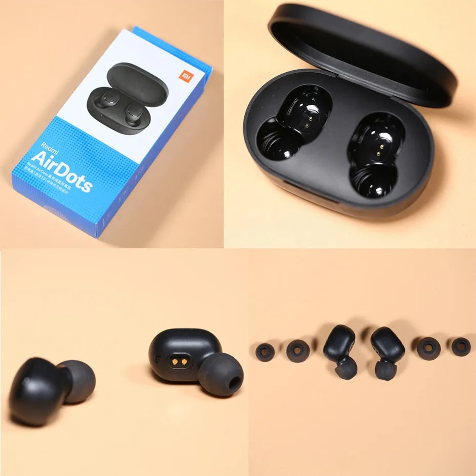 Instock Xiaomi Redmi Airdots Xiaomi Wireless earphone Voice control Bluetooth 5.0 Noise reduction Tap Control
