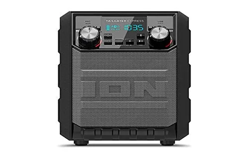 ION Audio Tailgater Express | Compact Water-Resistant Wireless Speaker System with AM/FM Radio & USB Charge Port (20W)