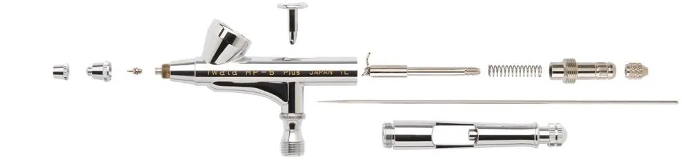 Iwata High Performance HP-B 0.2mm Plus Gravity Feed Dual Action Airbrush H2001