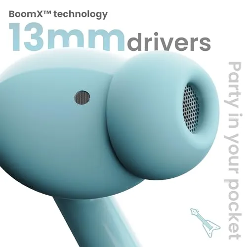 Jashiya Boult Audio Newly Launched W20 Truly Wireless in Ear Earbuds with 35H Playtime, Zen™ ENC Mic, 45ms Low Latency, 13mm Bass Drivers, Type-C Fast Charging, Made in India, IPX5 ear buds TWS