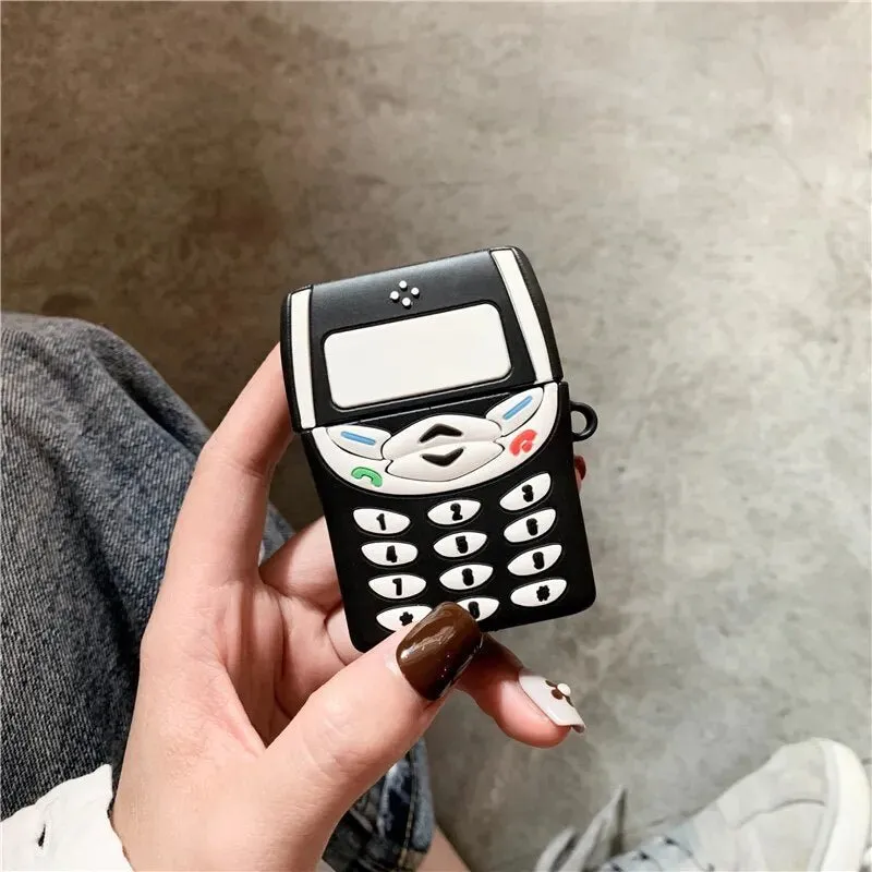 Kawaii Retro Mobile Phone AirPods Case