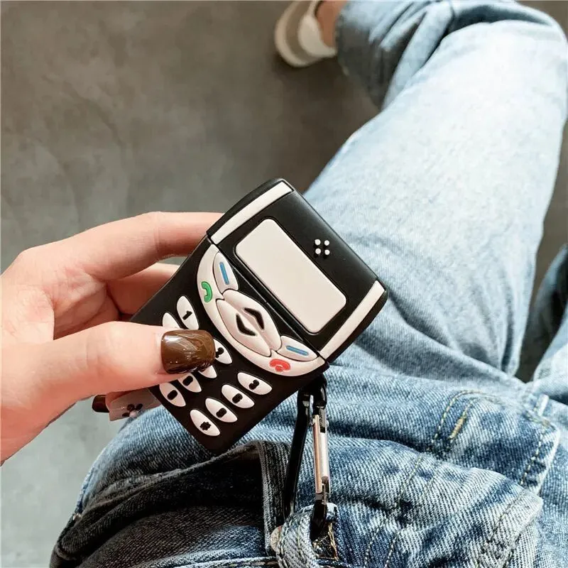 Kawaii Retro Mobile Phone AirPods Case