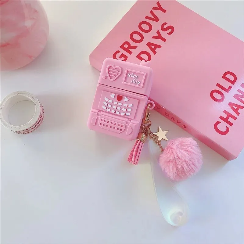 Kawaii Retro Mobile Phone AirPods Case