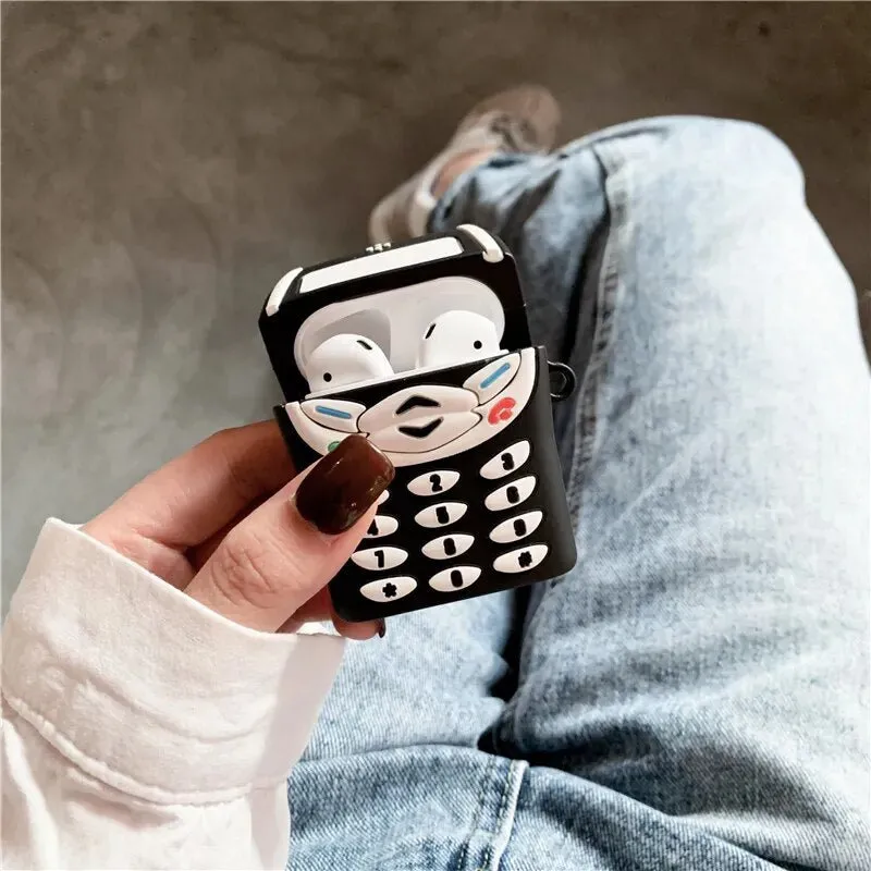 Kawaii Retro Mobile Phone AirPods Case