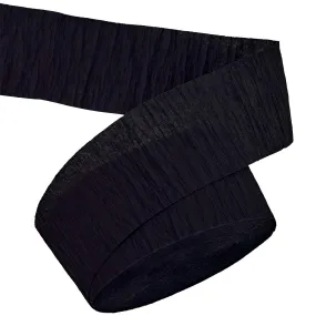 Kicko Black Velvet Crepe Streamers - 2 Pack, 162 Feet x 1.75 Inches - for Kids, Party