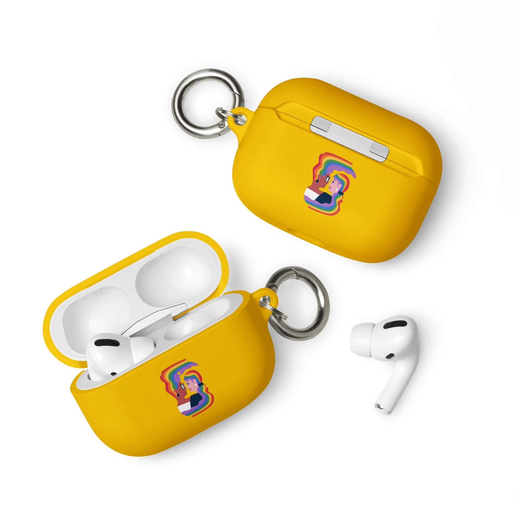 Lesbian Pride Rubber Case for Apple AirPods - Embrace