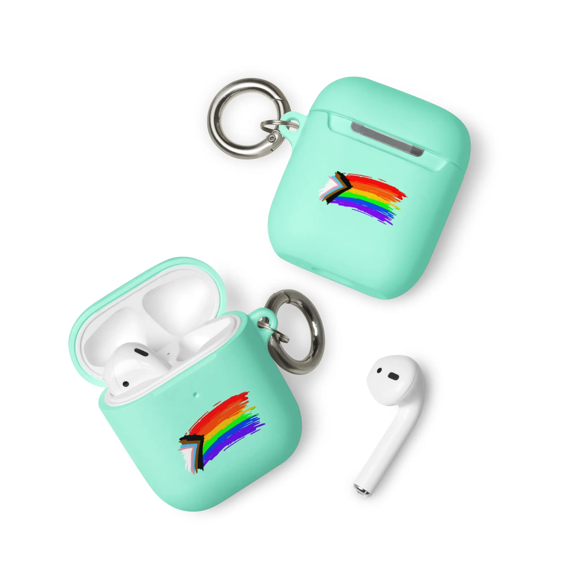 LGBTQ Pride Rubber Case for Apple AirPods - Progress Paint