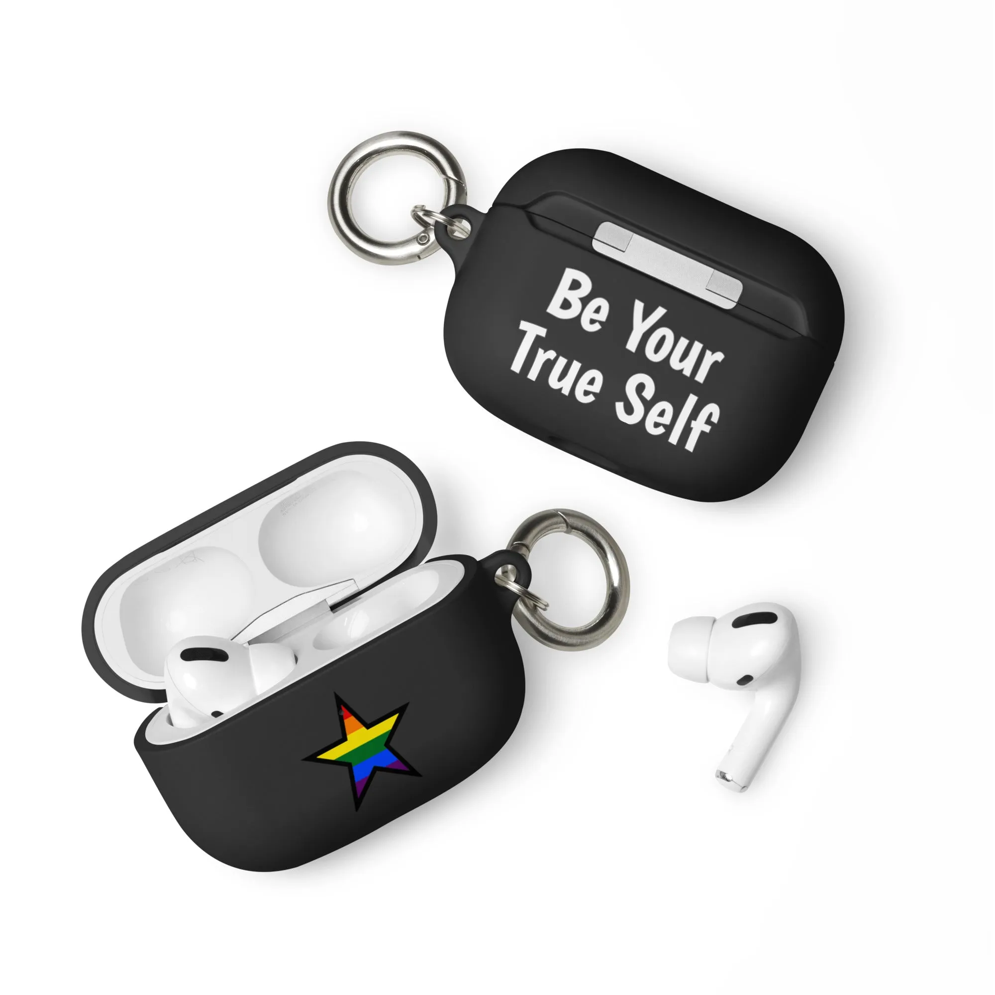 LGBTQ Pride Rubber Case for Apple AirPods - Star