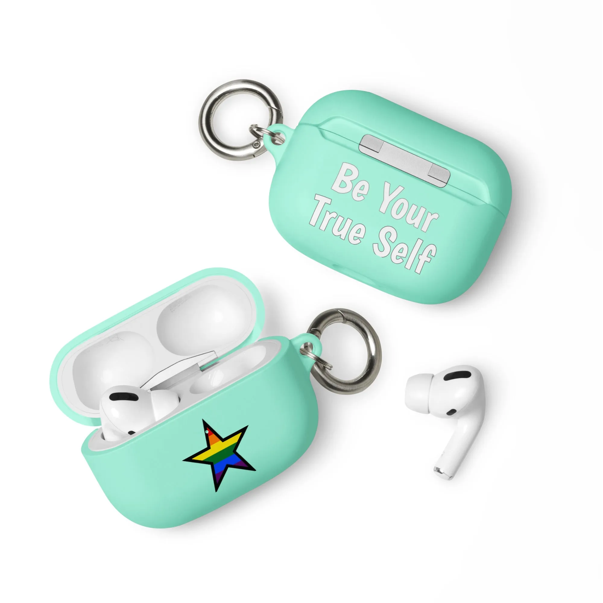 LGBTQ Pride Rubber Case for Apple AirPods - Star