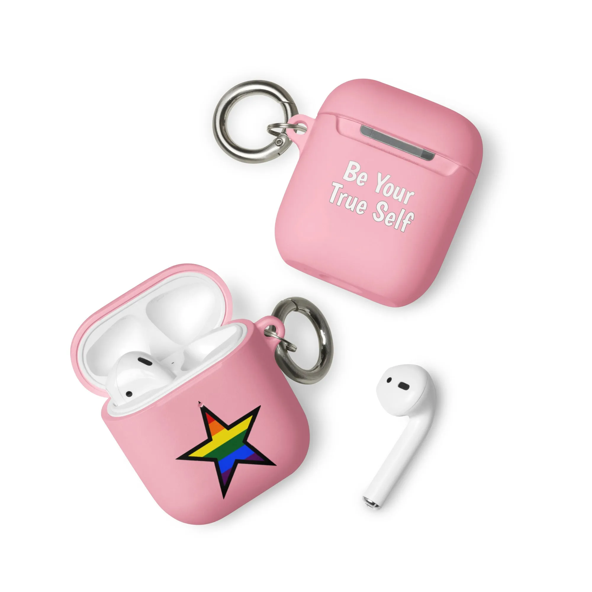 LGBTQ Pride Rubber Case for Apple AirPods - Star