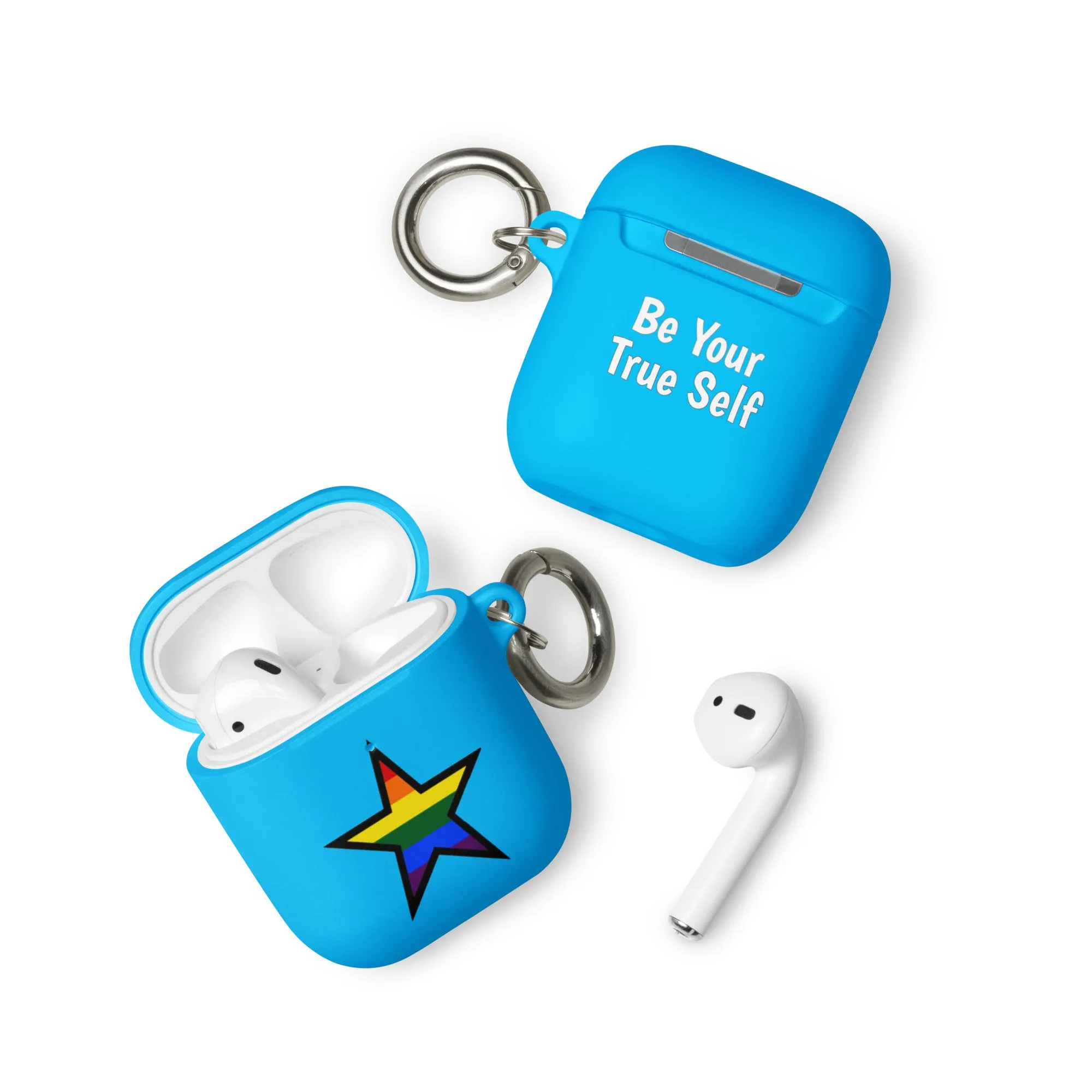 LGBTQ Pride Rubber Case for Apple AirPods - Star