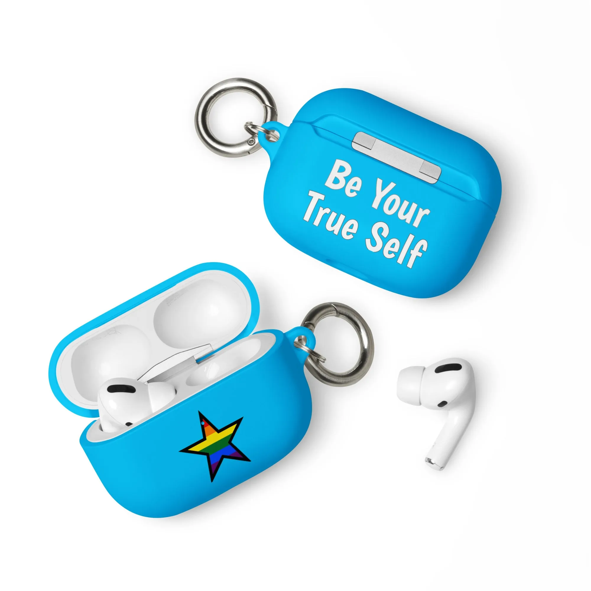 LGBTQ Pride Rubber Case for Apple AirPods - Star