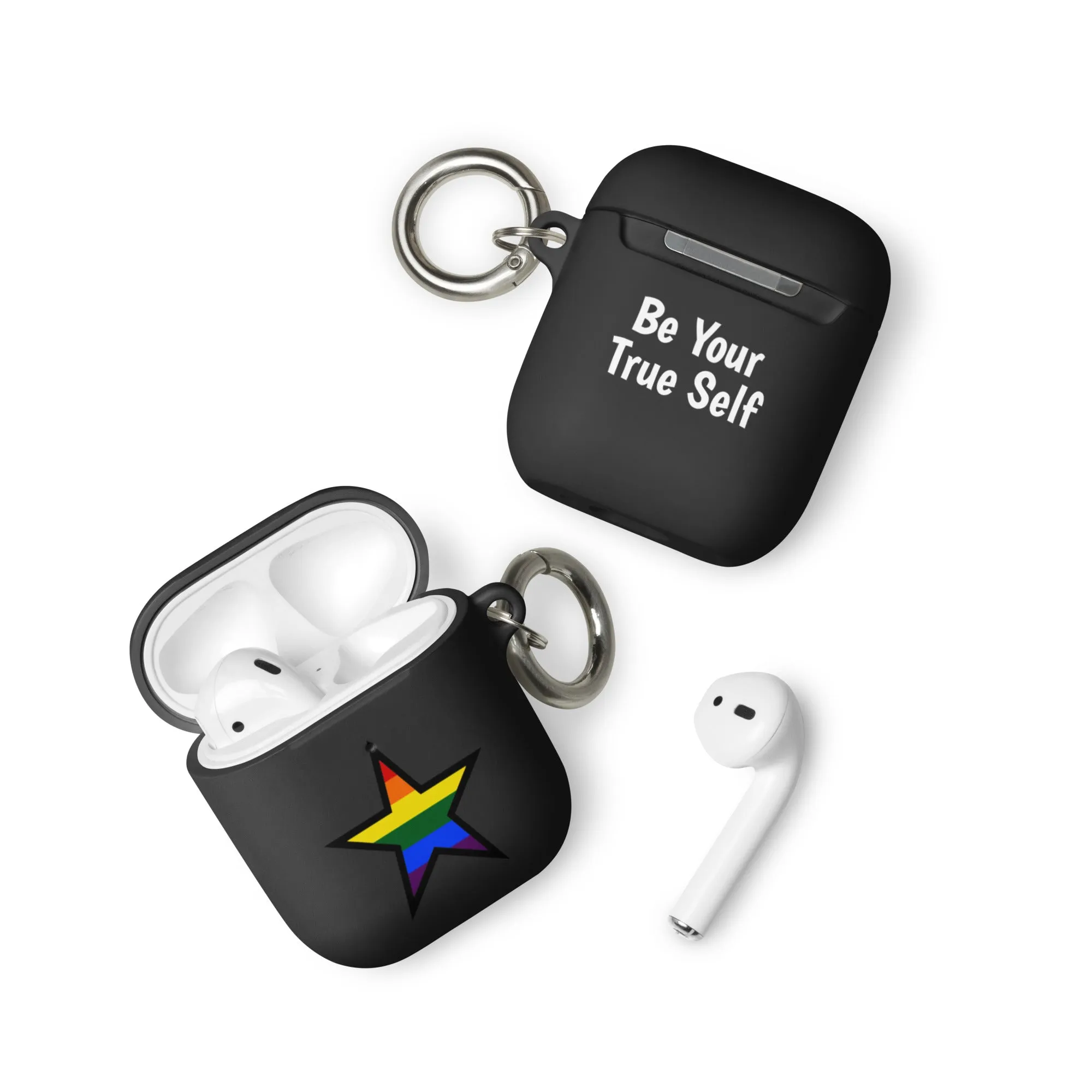 LGBTQ Pride Rubber Case for Apple AirPods - Star