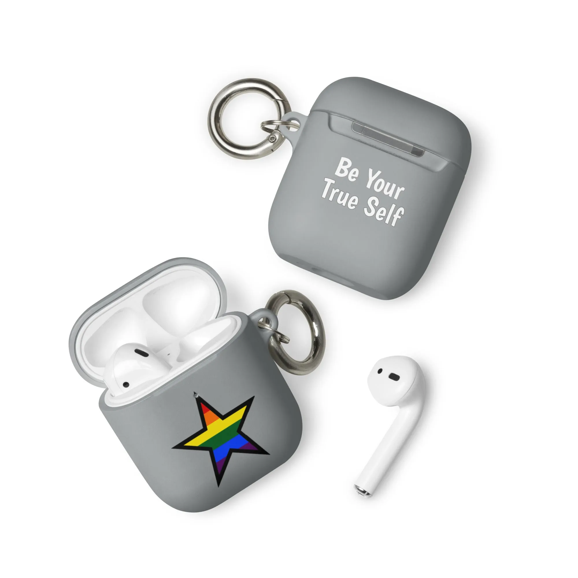 LGBTQ Pride Rubber Case for Apple AirPods - Star