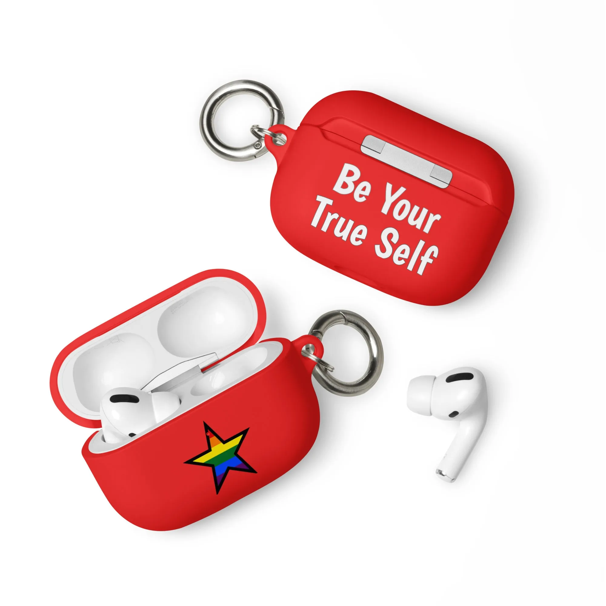 LGBTQ Pride Rubber Case for Apple AirPods - Star