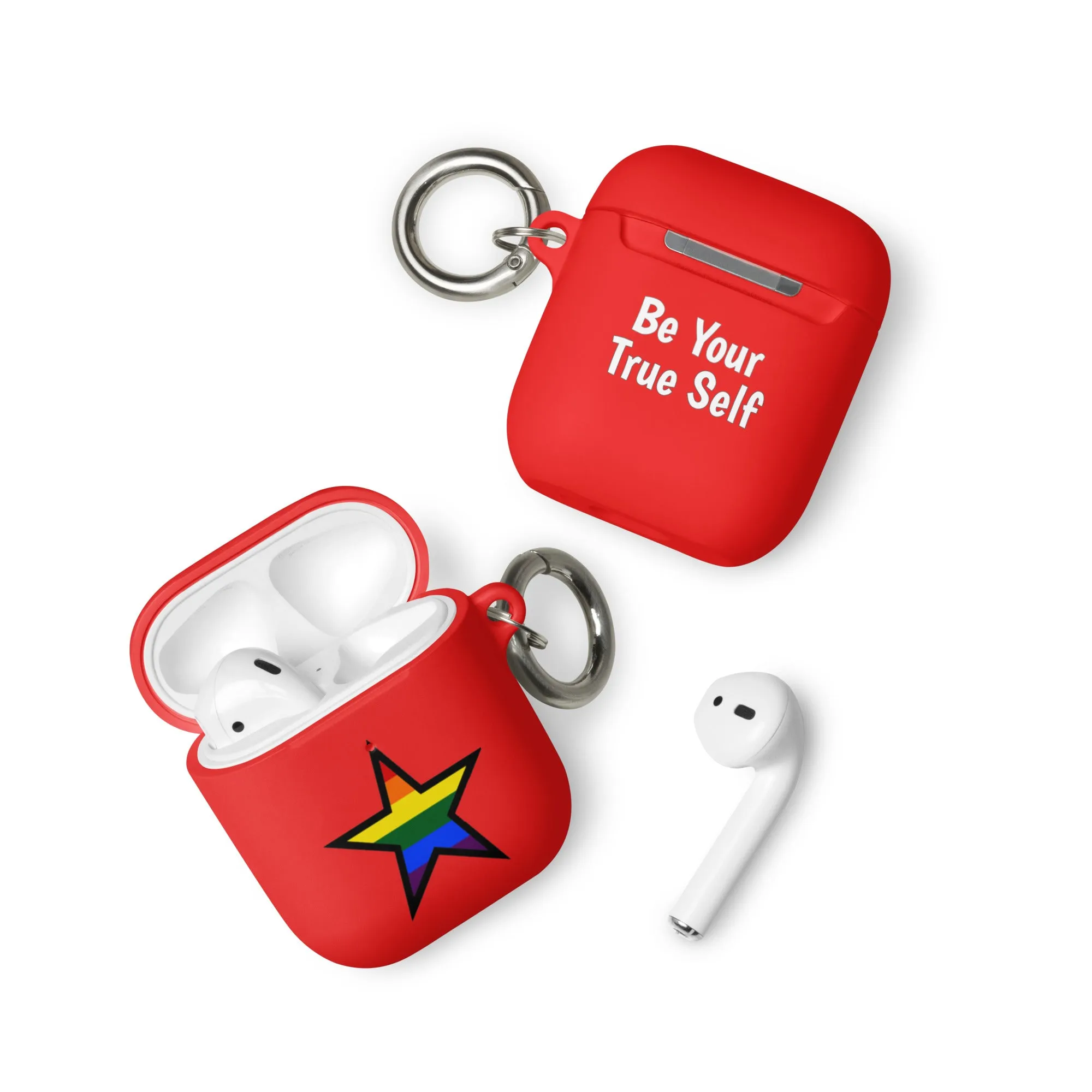 LGBTQ Pride Rubber Case for Apple AirPods - Star