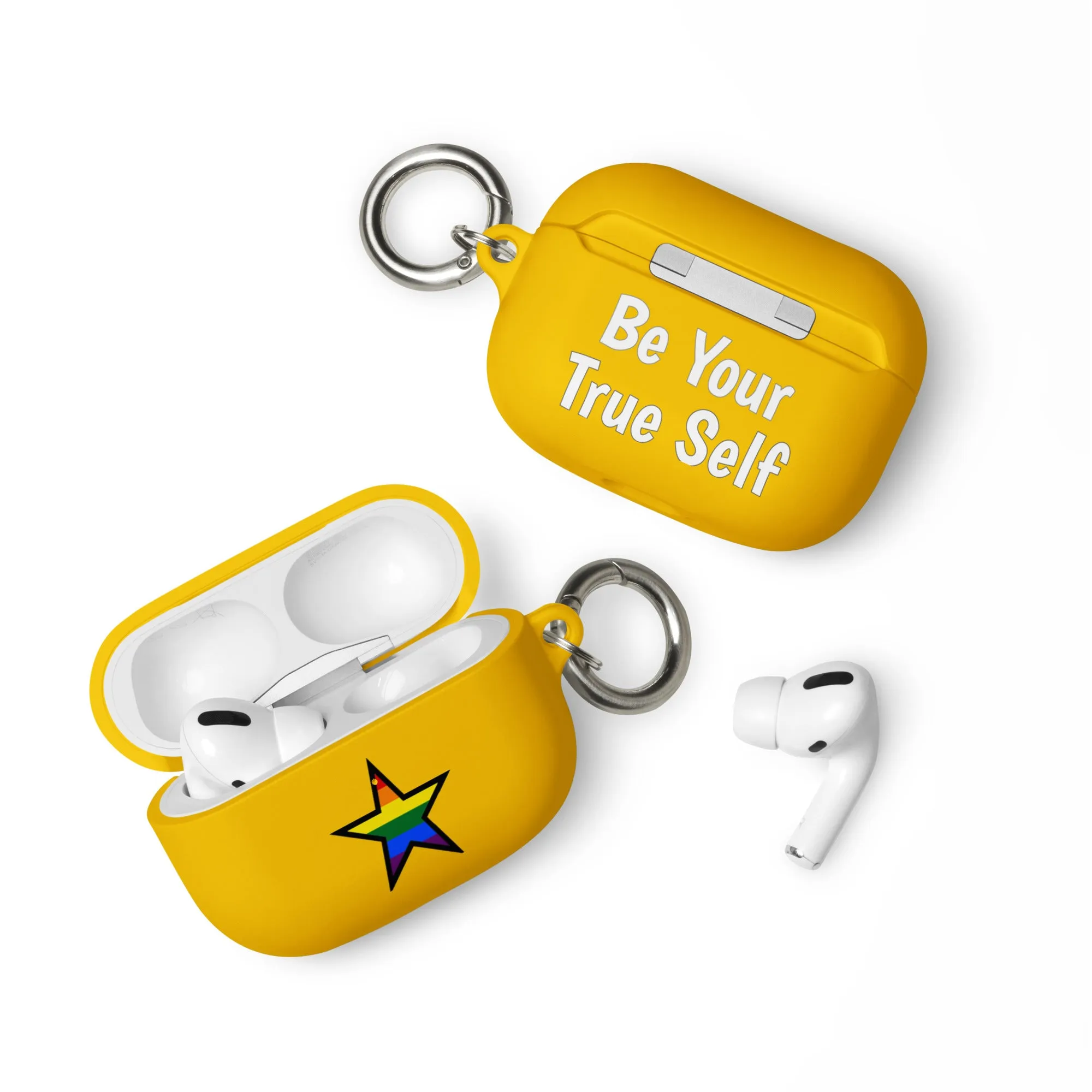 LGBTQ Pride Rubber Case for Apple AirPods - Star