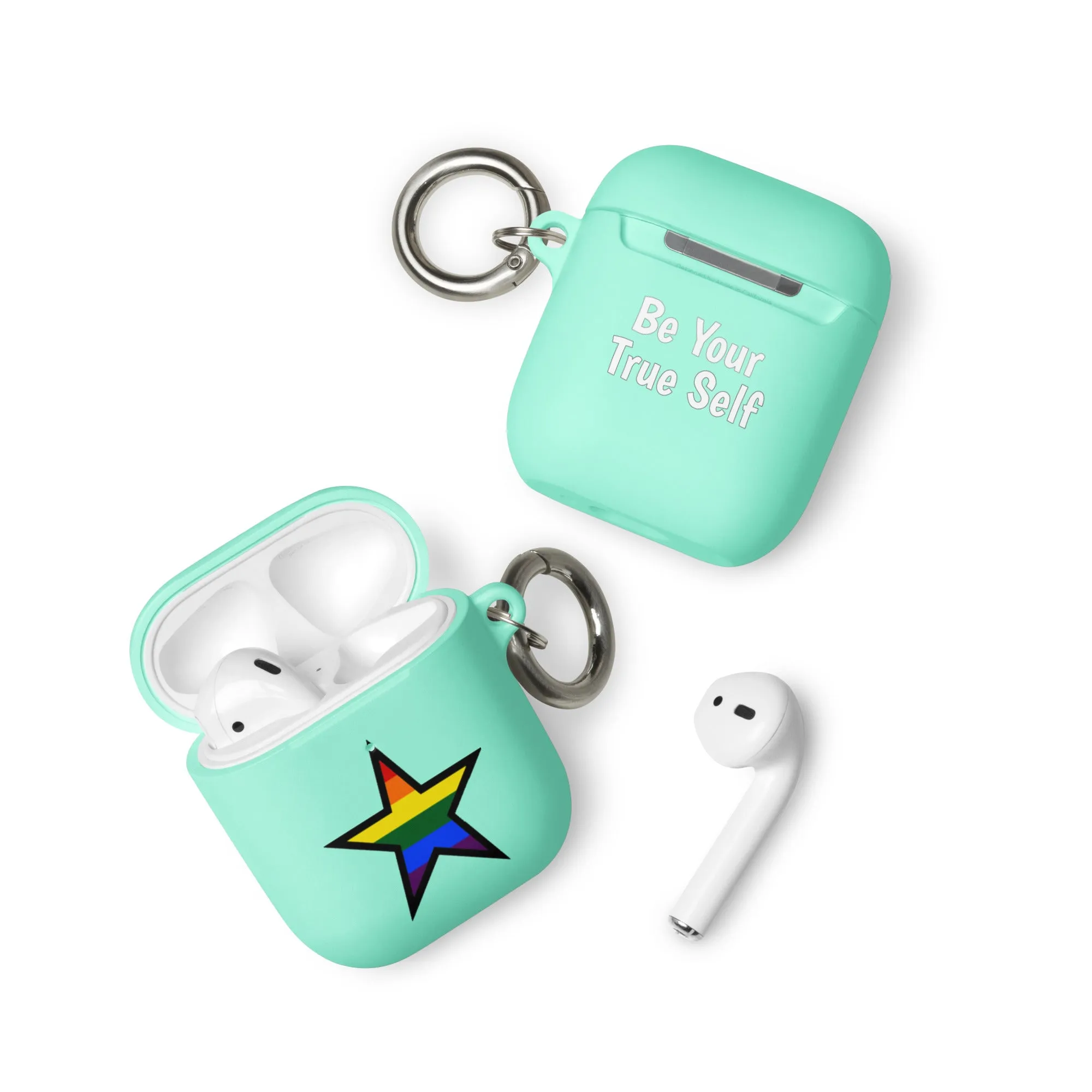 LGBTQ Pride Rubber Case for Apple AirPods - Star