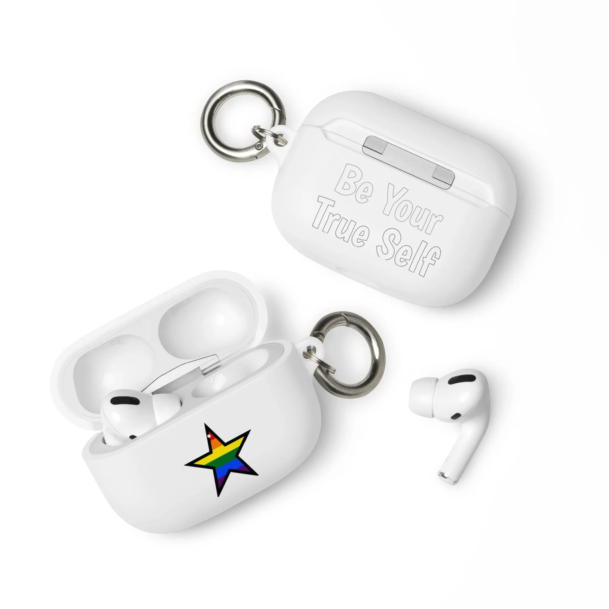 LGBTQ Pride Rubber Case for Apple AirPods - Star