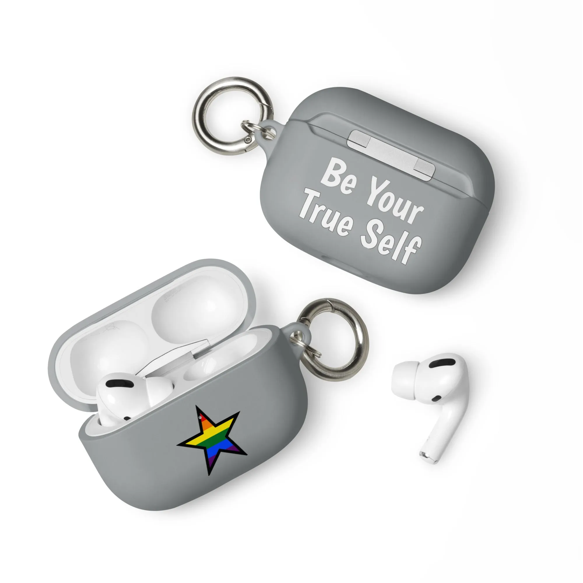 LGBTQ Pride Rubber Case for Apple AirPods - Star