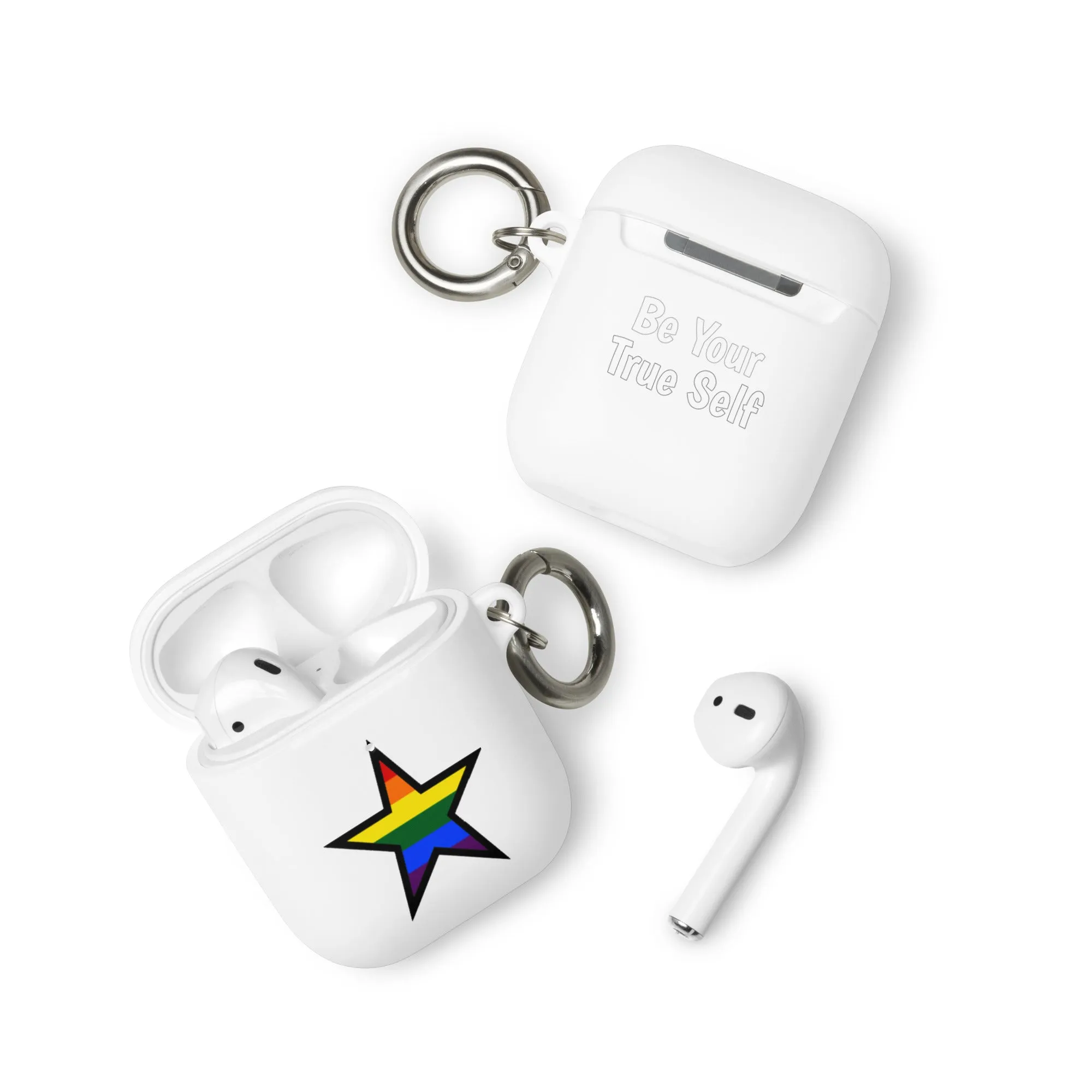 LGBTQ Pride Rubber Case for Apple AirPods - Star