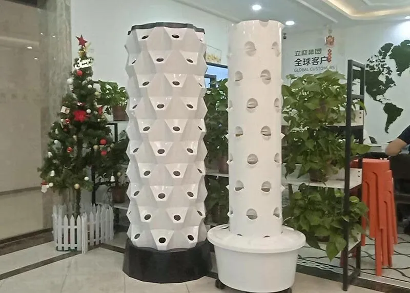 Lyine 8P Vertical Hydroponic Tower - Growing Solution for Leafy Greens | 6-10 Layers
