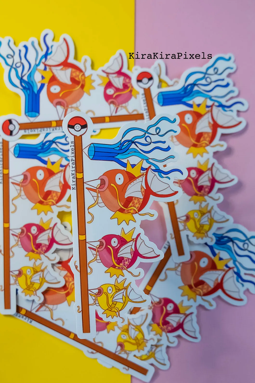 Magikarp Koinobori. Japanese Children's Day. Vinyl Sticker. Pokemon