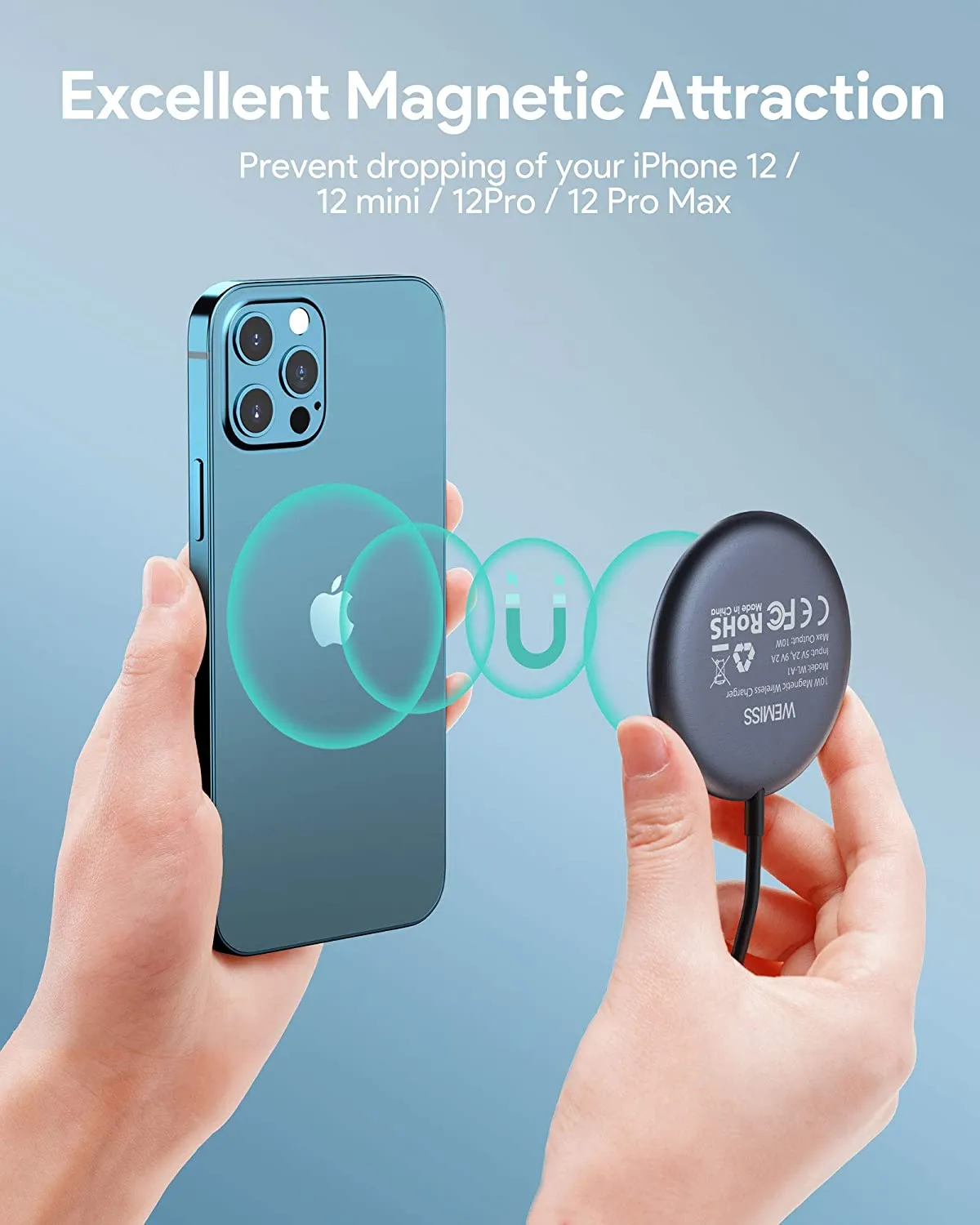 Magnetic Wireless Charger MagSafe Charger with 20W USB C Fast Charger