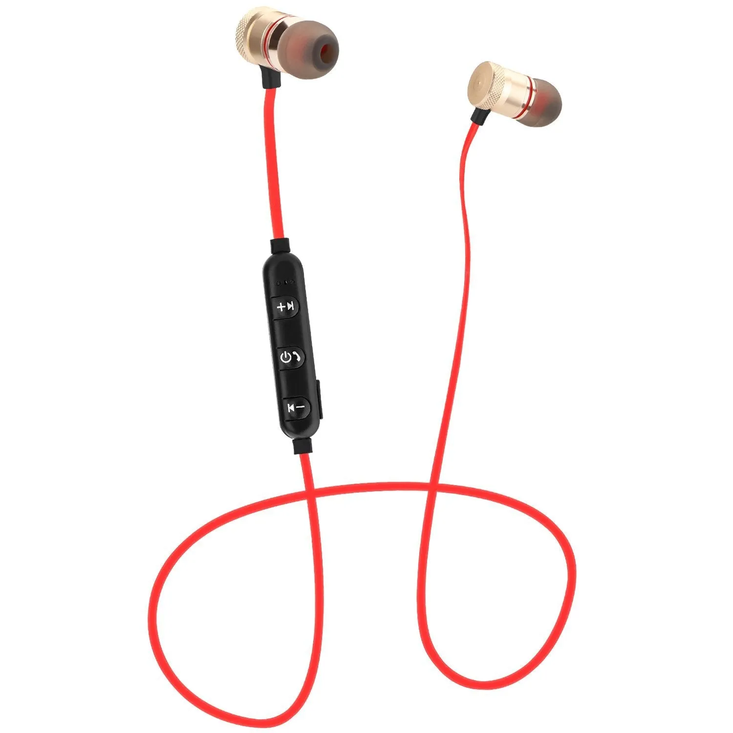 Metal Magnetic Wireless Bluetooth Earphone Sports Headset Stereo Bass
