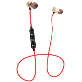 Metal Magnetic Wireless Bluetooth Earphone Sports Headset Stereo Bass