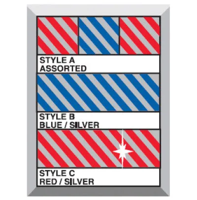 Metallic Diamond 6"x18" Pennant Streamers