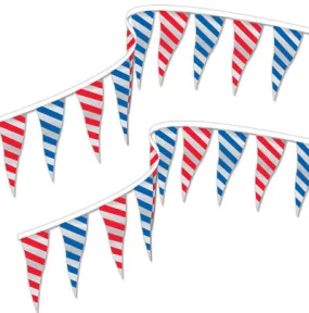 Metallic Diamond 6"x18" Pennant Streamers