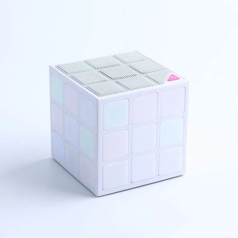Mini Magic Cube Colorful Wireless Portable Bluetooth Speaker LED