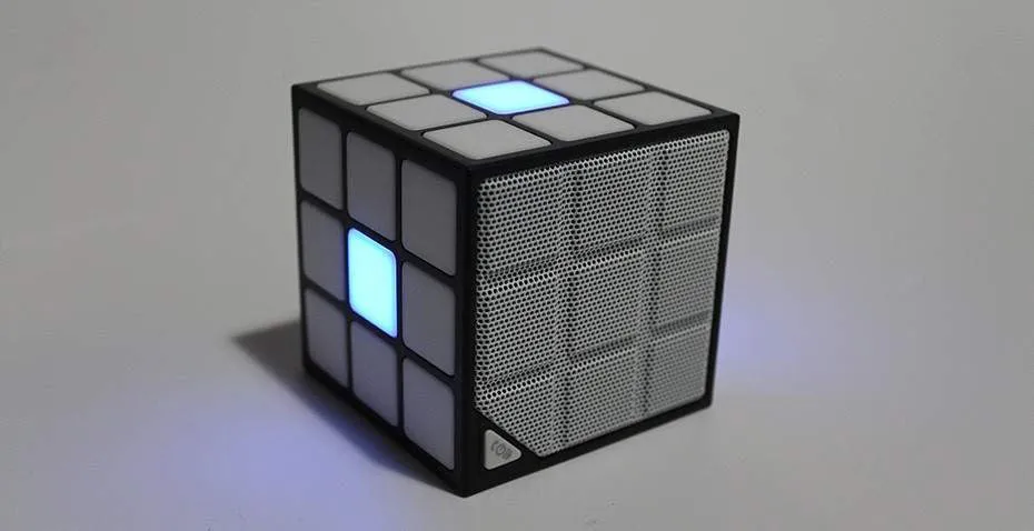 Mini Magic Cube Colorful Wireless Portable Bluetooth Speaker LED