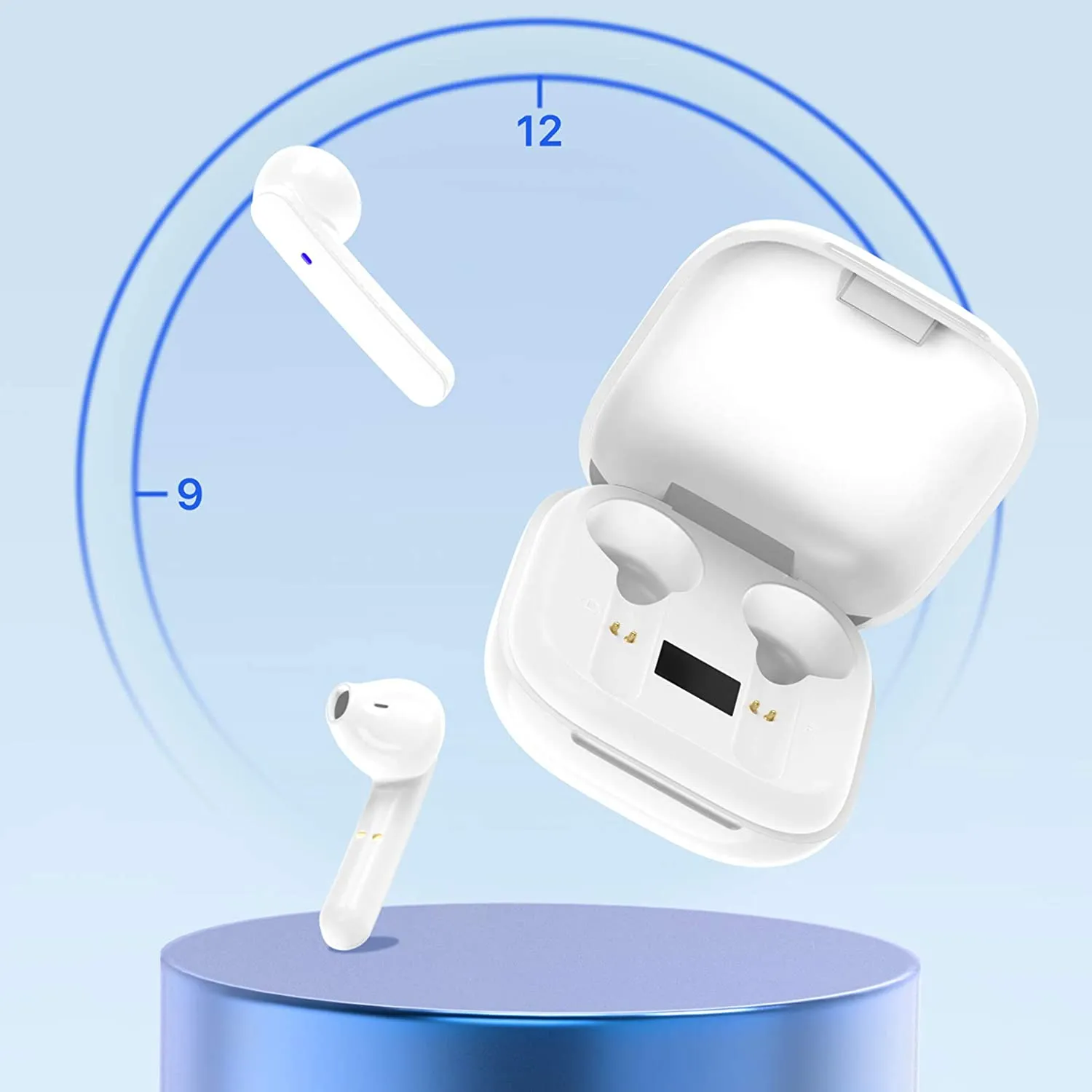 Miracase Wireless Earbuds Bluetooth 5.0 Headphones with USB-C Charging Case