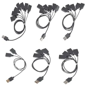 MOC  Compatible  LED High Quality Light Accessories Black One to Seven USB Port for Led Light Kit 10220 10260 42083