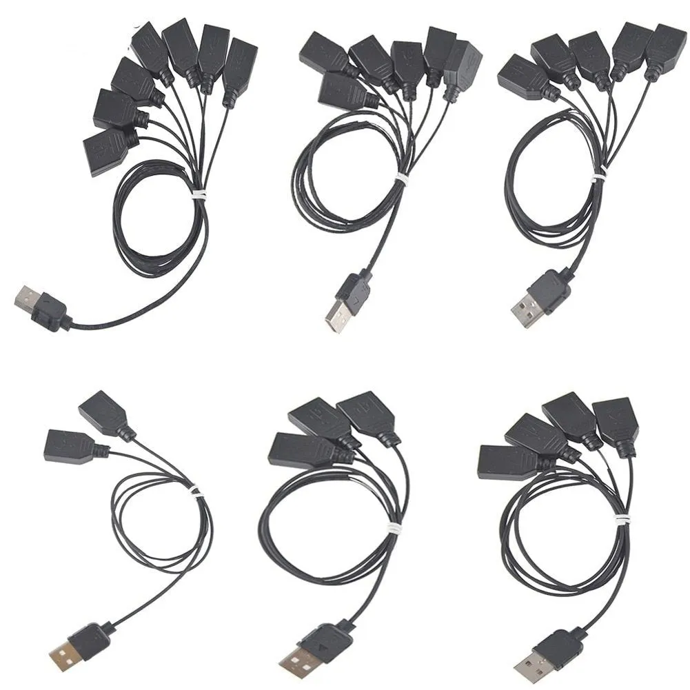 MOC  Compatible  LED High Quality Light Accessories Black One to Seven USB Port for Led Light Kit 10220 10260 42083